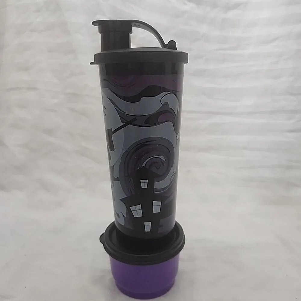 TUPPERWARE Spooktacular Snack Set 16 Oz TUMBLERS+SNACK CUPS & Lids Set Of 4 NEW